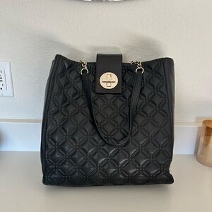 Kate Spade Black Quilted Tote